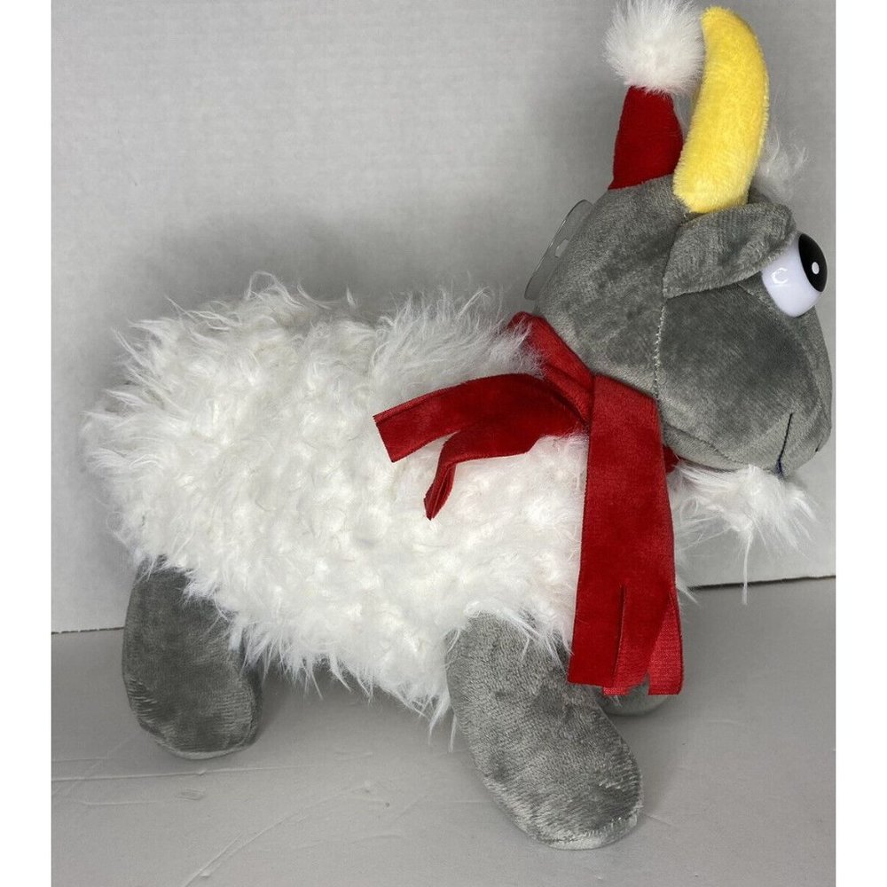 TIS THE SEASON SCREAMING GOAT PLUSH WITH SOUND CHRISTMAS New VIDEO 12" - Picture 3 of 5